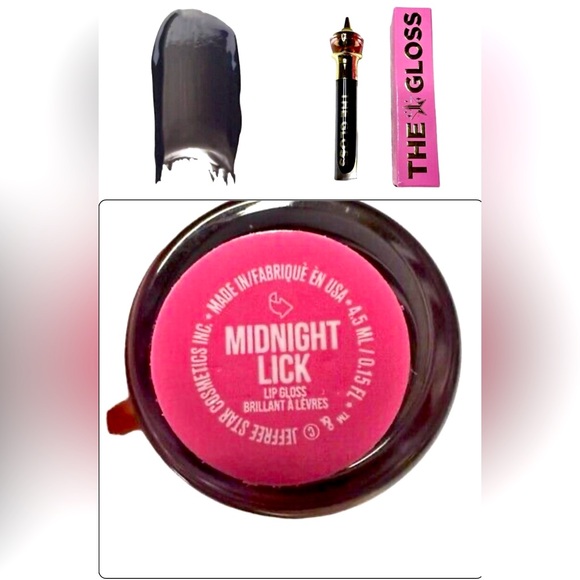 JEFFREE STAR Cosmetics Midnight Lick The Gloss Lip Gloss Black 4.5 mL New NIB - Picture 7 of 10